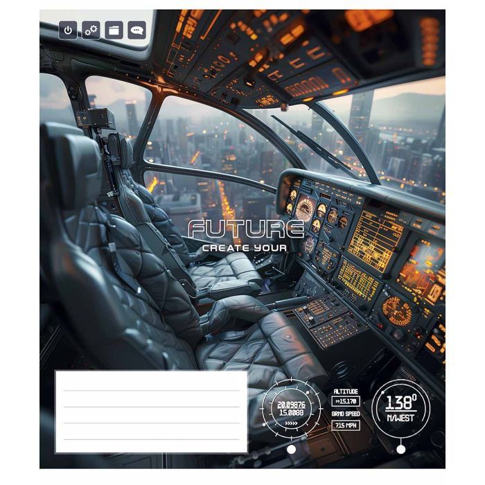 Тетрадь Школярик Create your future 36 листов линия (036-3474L) изображение 5