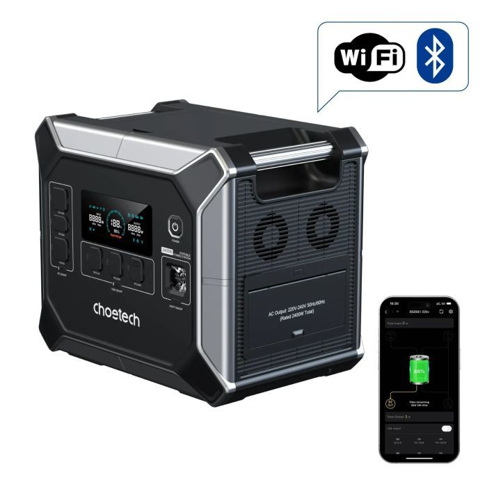 Зарядная станция Choetech BS067 2400W 2048Wh (BS067) изображение 3