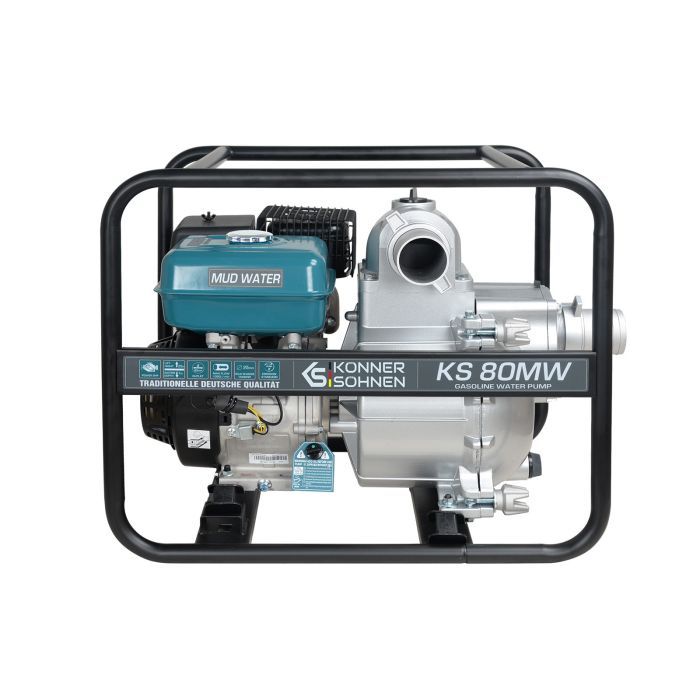 Мотопомпа Konner&Sohnen KS 80MW 1000л/мин, 9.0л.с, 60кг (KS80MW) изображение 2