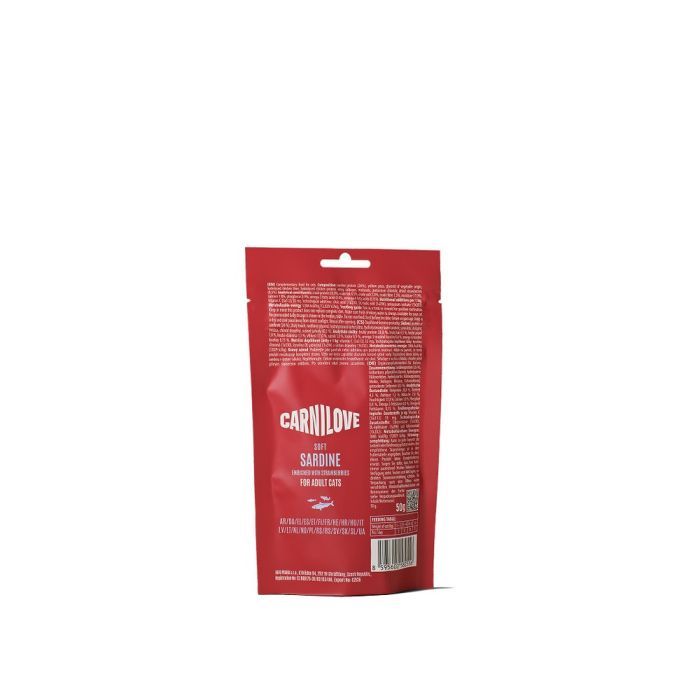 Лакомство для котов Carnilove Soft Snack Sardine with Strawberry 50 г (8595602582556) изображение 2