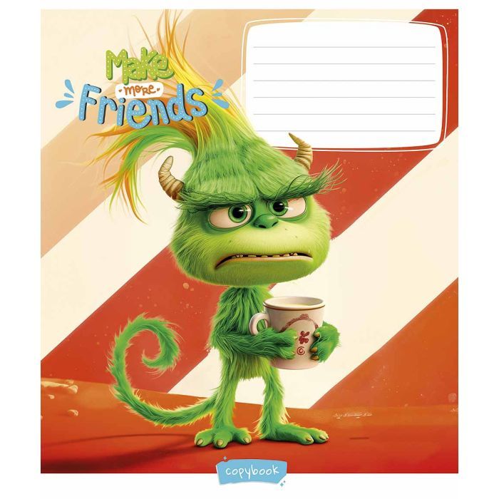 Зошит Школярик Make more friends 12 аркушів клітинка (012-3453K) зображення 5