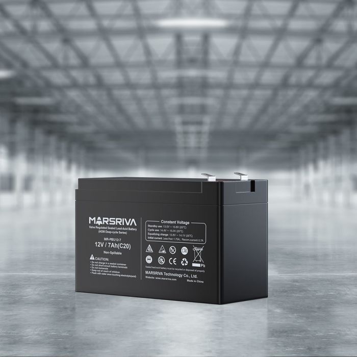 Батарея к ИБП Marsriva 12V 7Ah (MR-PBU12-7) изображение 5