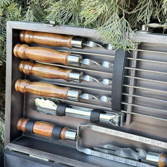 Набор для барбекю Metalzavod Магнат чорний (PN-Magnat-BL) изображение 6