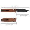 Нож SRM Terrier 140Cr, Brown Micarta, Black Stonewash (258L-MN2) изображение 10