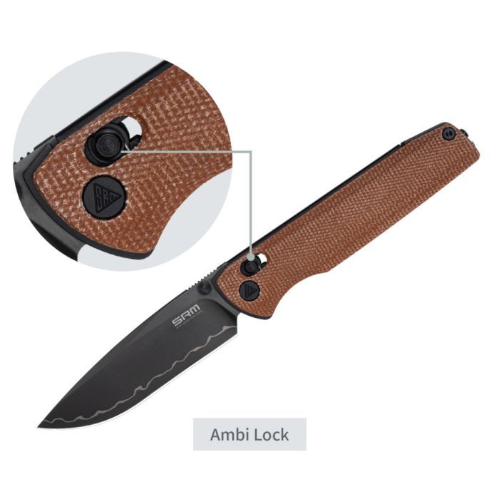 Нож SRM Terrier D2, Natural G10, Stonewash (258L-GC) изображение 12