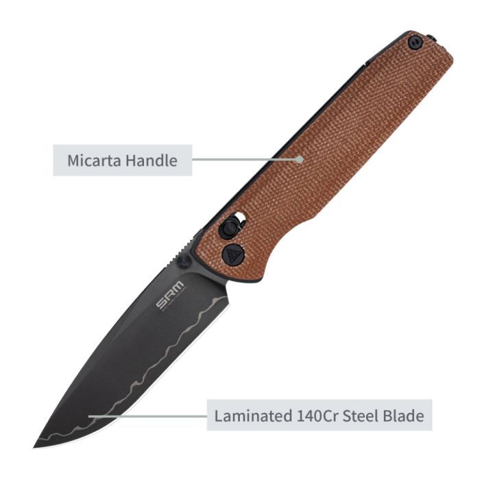 Нож SRM Terrier D2, Natural G10, Stonewash (258L-GC) изображение 5