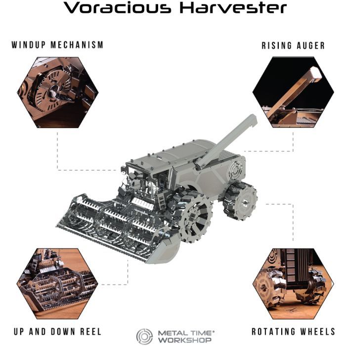 Конструктор Metal Time Коллекционная модель Voracious Harvester Механический комбайн (MT026) изображение 4