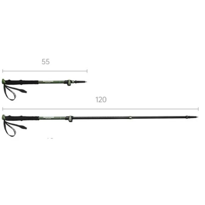 Трекінгові палиці Naturehike CNK2550DS010 55-120 см зелена 1 шт (6977465869371) зображення 3