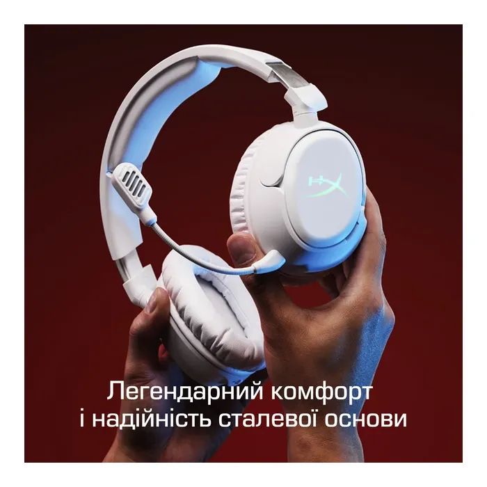 Навушники HyperX Cloud Flight 2 Wireless White (B5VC5AA) зображення 2