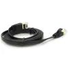 Патч-корд 1.5м UTP cat.7, CU, RJ45, плоский, black Weepda (PCMF-CU7/1.5Bk)