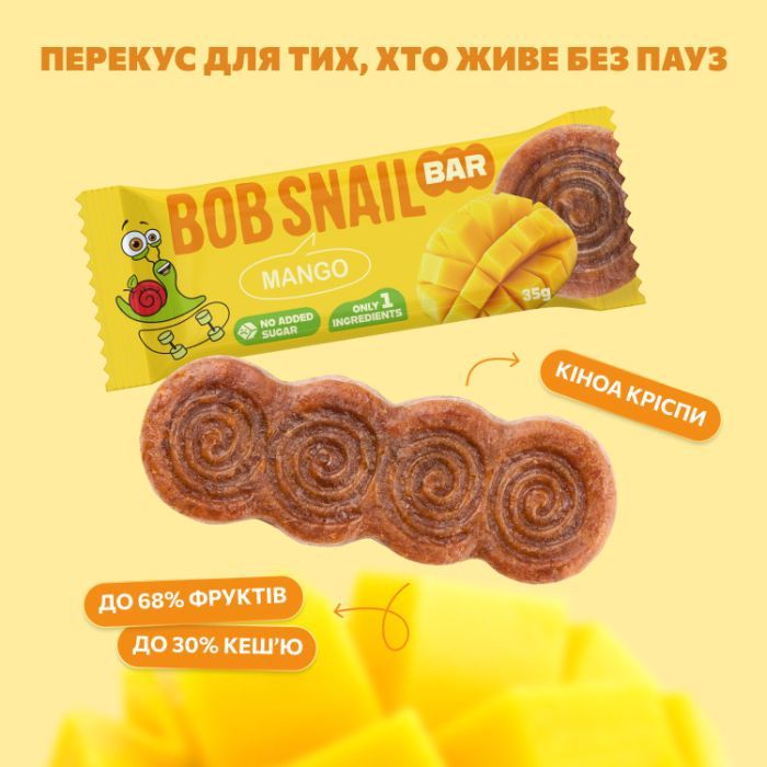 Батончик детский Bob Snail Манго 35 г (1740732) изображение 2