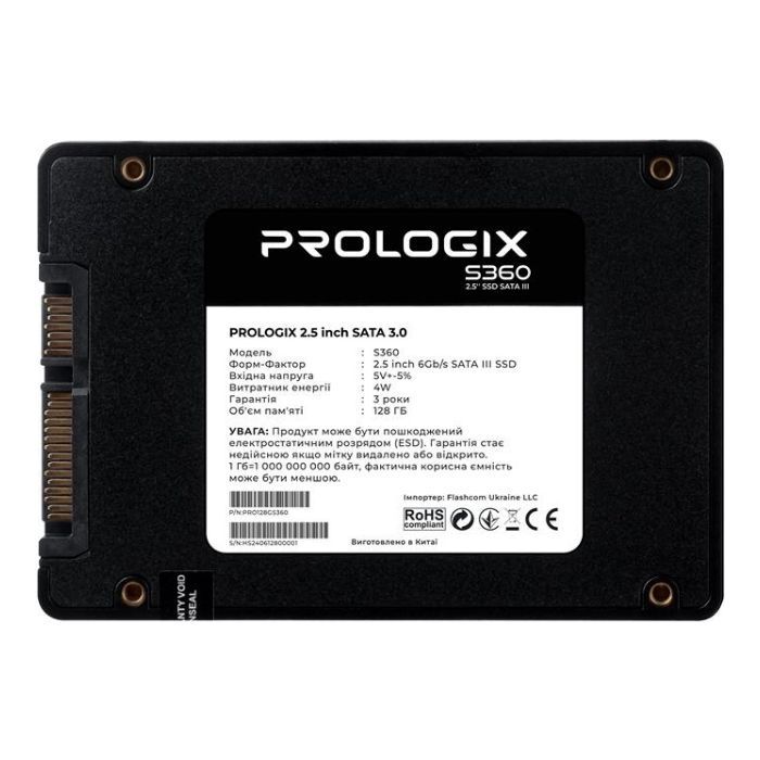 Накопитель SSD 2.5" 128GB S360 Prologix (PRO128GS360) изображение 2