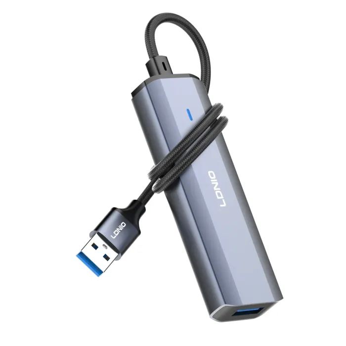 Концентратор LDNIO USB 3.0 4-in-1 4xUSB 3.0 1.2m (DS-114U-1.2M)