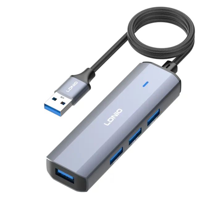 Концентратор LDNIO USB 3.0 4-in-1 4xUSB 3.0 1.2m (DS-114U-1.2M) изображение 6