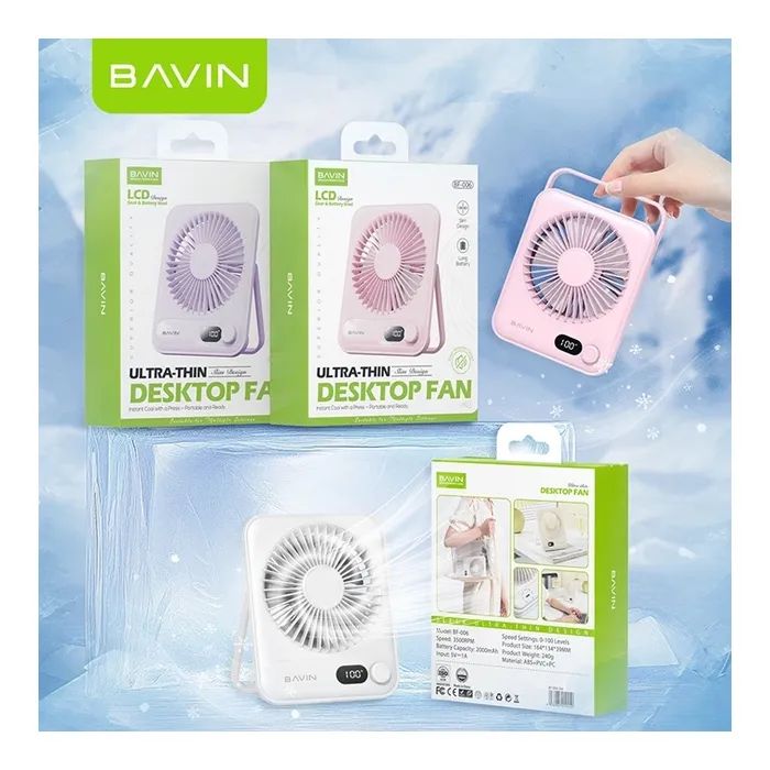 Вентилятор BAVIN BF-006 Ultra-Thin FUN 3500RPM Pink (BF-006 PK) изображение 10
