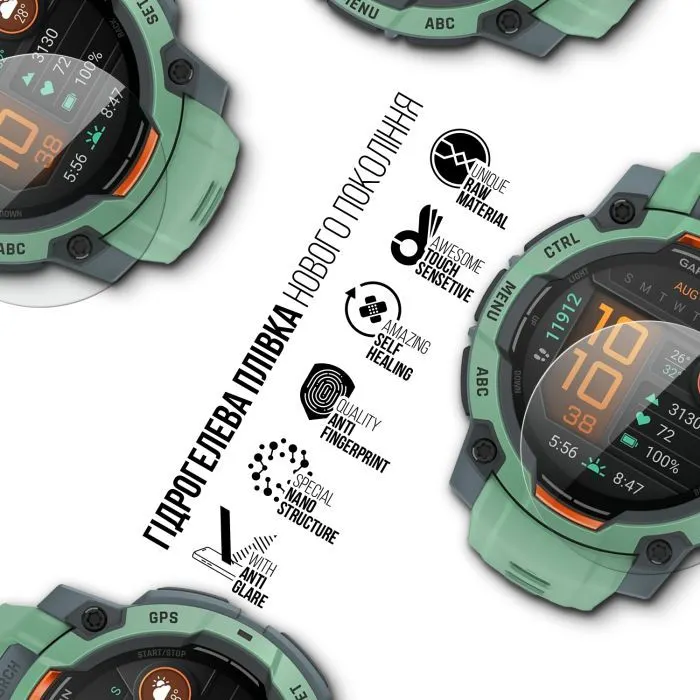 Плівка захисна Armorstandart Matte hydrogel Garmin Instinct 3 45mm 6 pcs (ARM92021) зображення 2