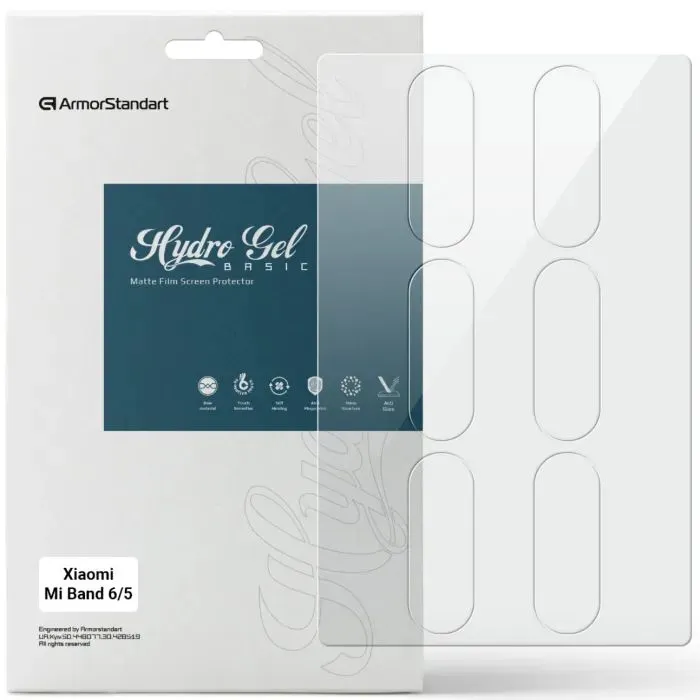 Пленка защитная Armorstandart Matte hydrogel Xiaomi Mi Band 6/5 6 pcs (ARM92115)