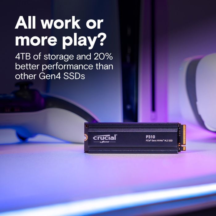 Накопитель SSD M.2 2280 2TB P310 with heatsink Micron (CT2000P310SSD5) изображение 4