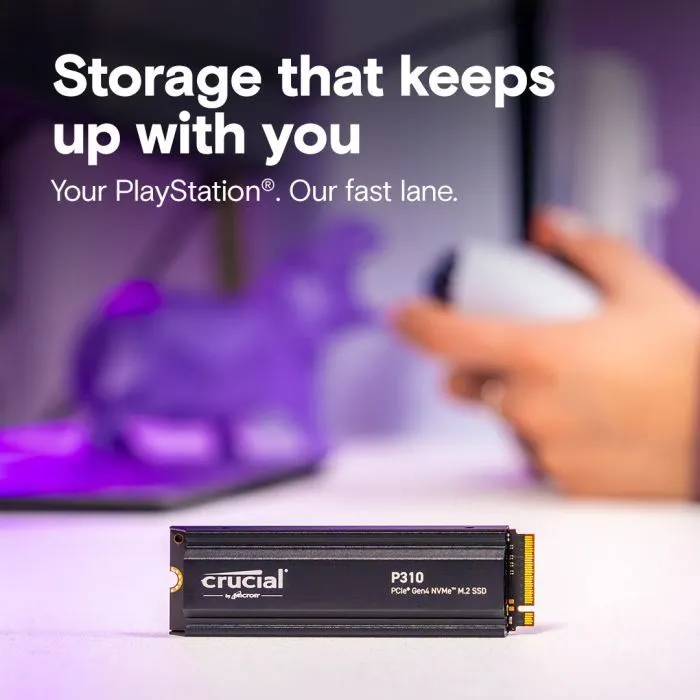 Накопитель SSD M.2 2280 4TB P310 with heatsink Micron (CT4000P310SSD5) изображение 7