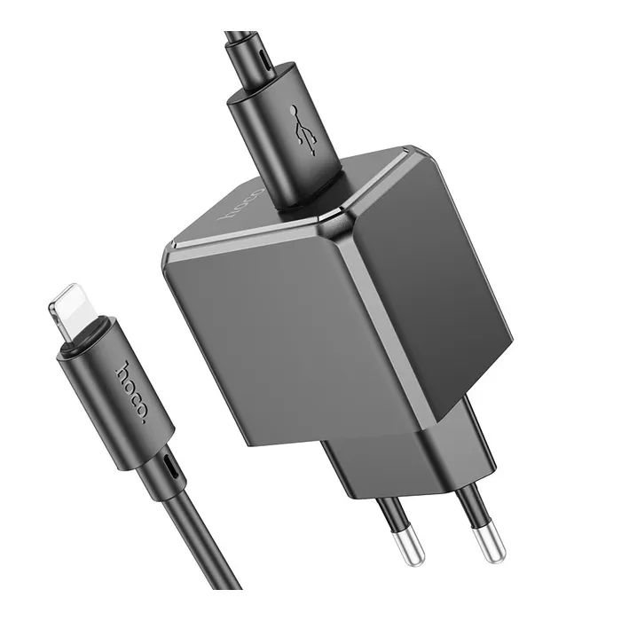 Зарядное устройство HOCO CS11A USB + cable USB to Lightning white (6942007603577) изображение 2