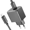 Зарядное устройство HOCO CS11A USB + cable USB to Lightning black (6942007603560) изображение 2