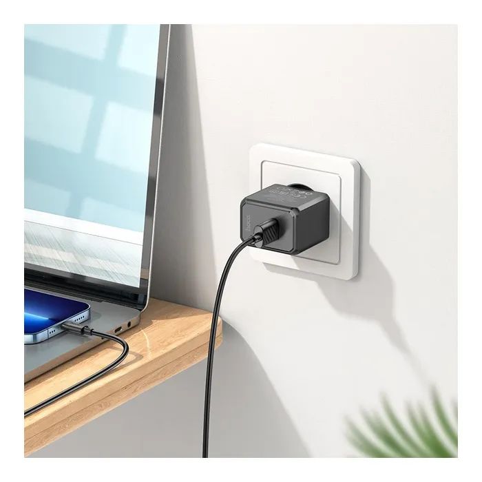 Зарядное устройство HOCO CS11A USB + cable USB to Lightning white (6942007603577) изображение 5