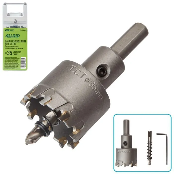 Сверло Alloid Base, корончате, твердосплавне, по металу, 35мм (TS-10035) изображение 4