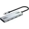 Концентратор Gembird USB-C 4-in-1 4xUSB-C 3.2 silver (UHB-CM-U310-C4-01)