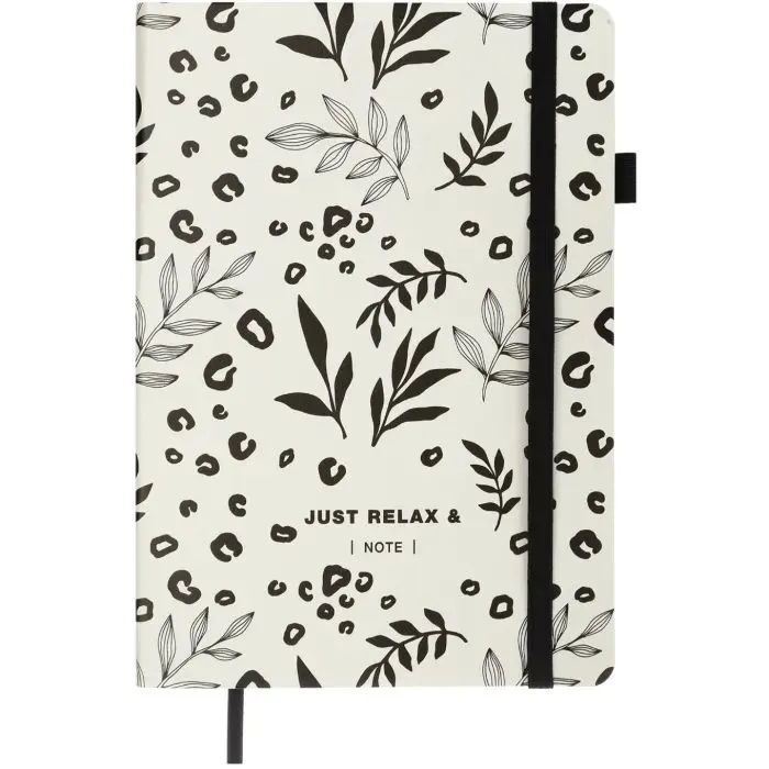 Книга записна Buromax RELAX, А5, 96 аркушів, клітинка, білий (BM.295101-12)