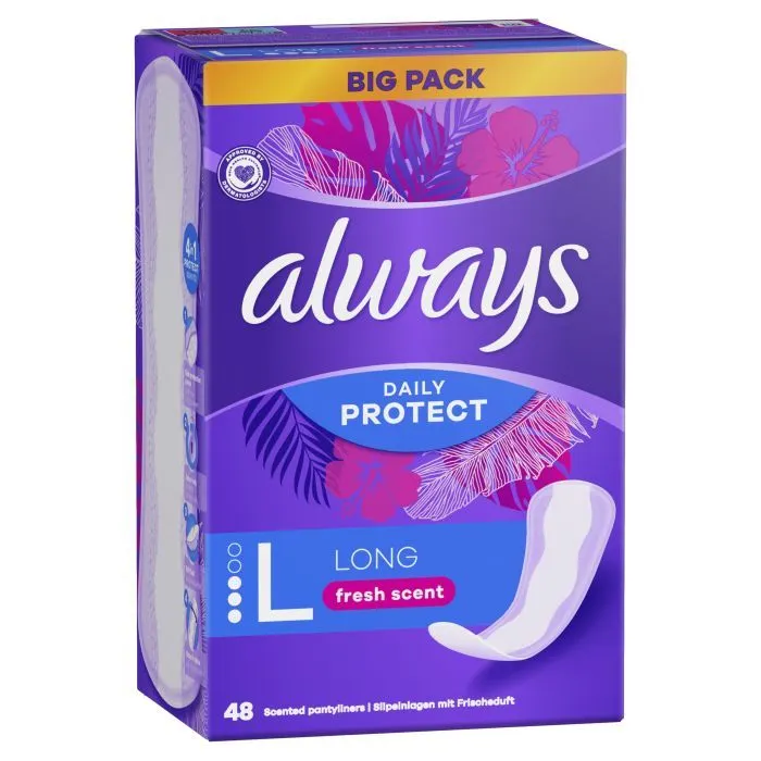 Щоденні прокладки Always Daily Protect Long Нейтралізація запаху 48 шт. (8006540688939) зображення 2