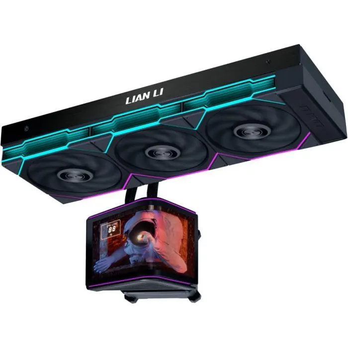 Система рідинного охолодження Lian Li Hydroshift II OLED Curved 360 TL, Black (G89.GHS2OLDC36TB.00)