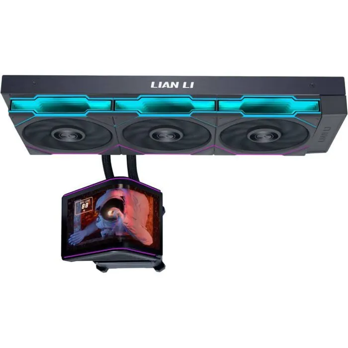 Система рідинного охолодження Lian Li Hydroshift II OLED Curved 360 TL, Black (G89.GHS2OLDC36TB.00) зображення 2