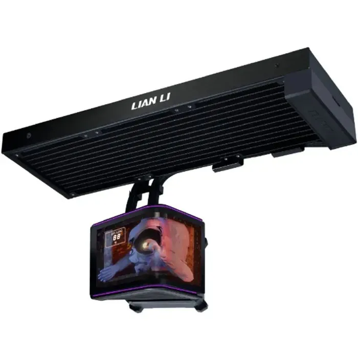 Система жидкостного охлаждения Lian Li Hydroshift II OLED Curved 360 TL, Black (G89.GHS2OLDC36TB.00) изображение 6