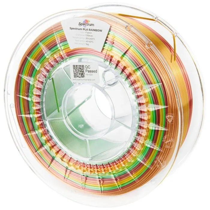 Пластик для 3D-принтера Spectrum PLA Silk Rainbow 1.75mm 1kg Fusion (81016)