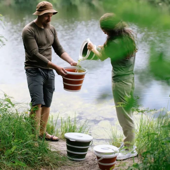 Ведро складное Tribe Water Bucket 10 л terracota (T-FJ-0048-terracota) изображение 8