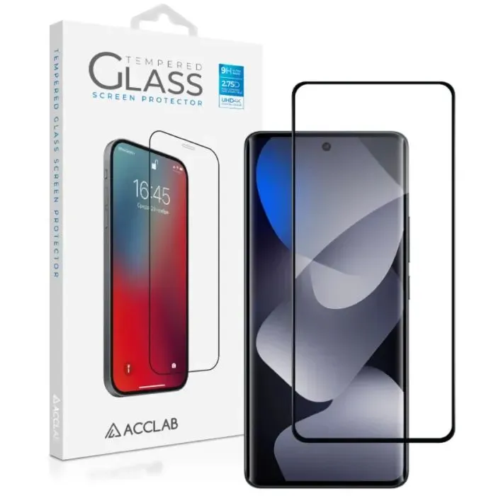 Скло захисне ACCLAB Full Glue ESD Xiaomi Redmi Note 15 Black (1283126633669)
