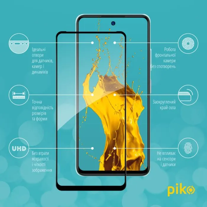 Скло захисне Piko Full Glue ESD ZTE Blade A75 Black (1283126620904) зображення 3