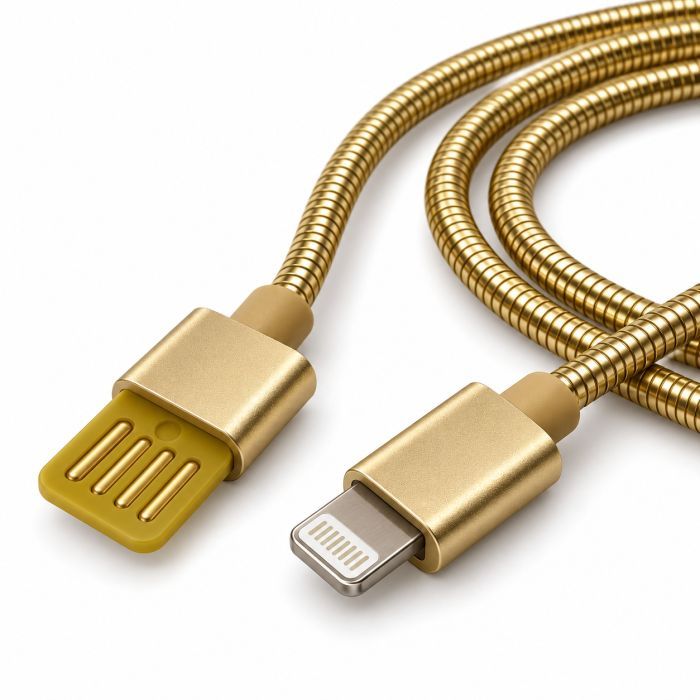 Дата кабель USB 2.0 AM to Lightning 1.0m 2.4A metal silver XoKo (XK-CTL-001-SL) зображення 2