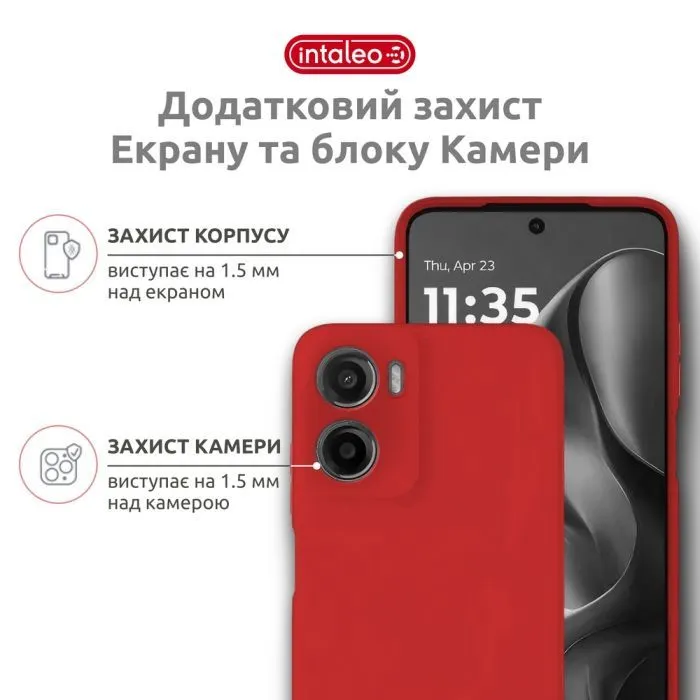 Чохол до мобільного телефона Intaleo SoftShell Moto G05 Red (1283126632303) зображення 3