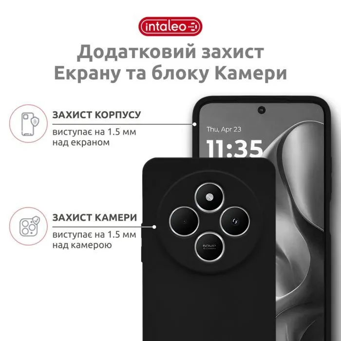 Чохол до мобільного телефона Intaleo SoftShell Xiaomi Redmi A4 Black (1283126632464) зображення 3