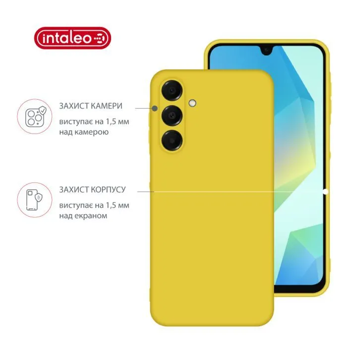 Чохол до мобільного телефона Intaleo Silicone Samsung Galaxy A16 Yellow (1283126600005) зображення 3