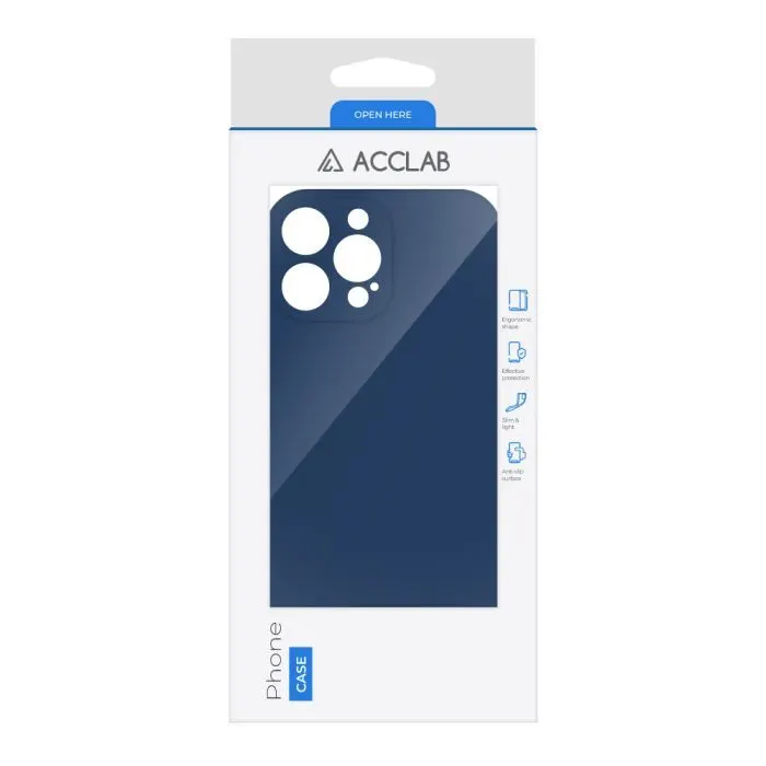 Чохол до мобільного телефона ACCLAB SoftShell Apple iPhone 14 Pro Blue (1283126557064) зображення 2