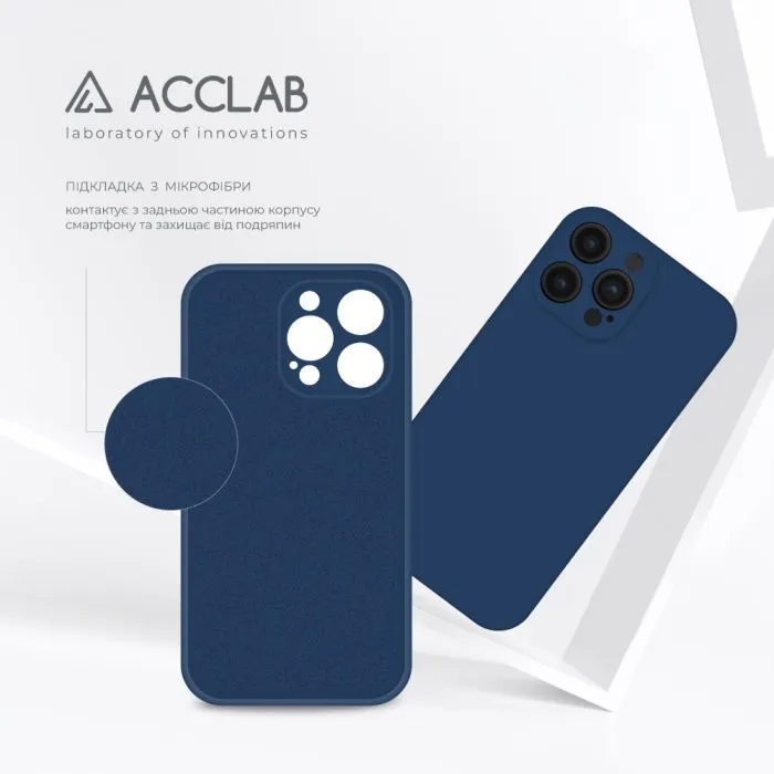 Чохол до мобільного телефона ACCLAB SoftShell Apple iPhone 14 Pro Blue (1283126557064) зображення 5
