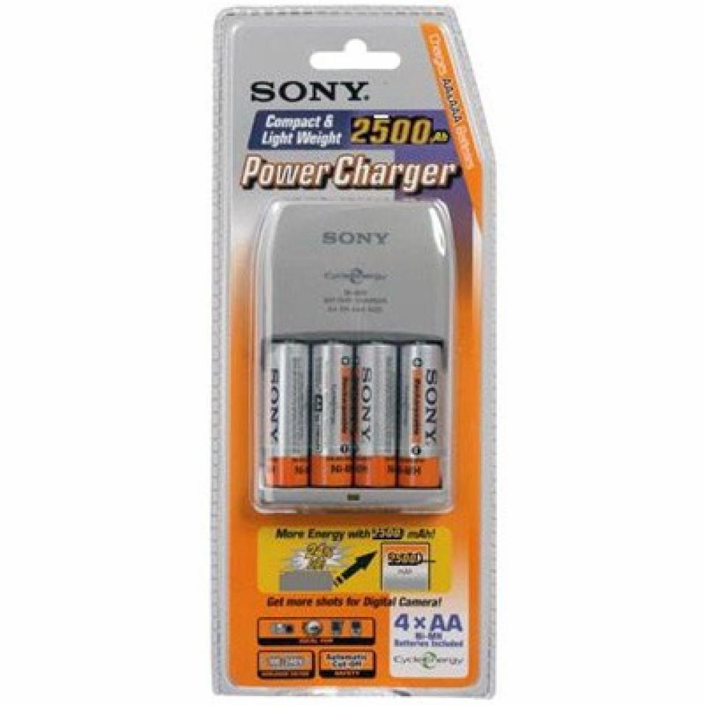Зарядний пристрій для акумуляторів PowerCharger + 4xAA 2500mAh Sony (BCG34HLD4E)