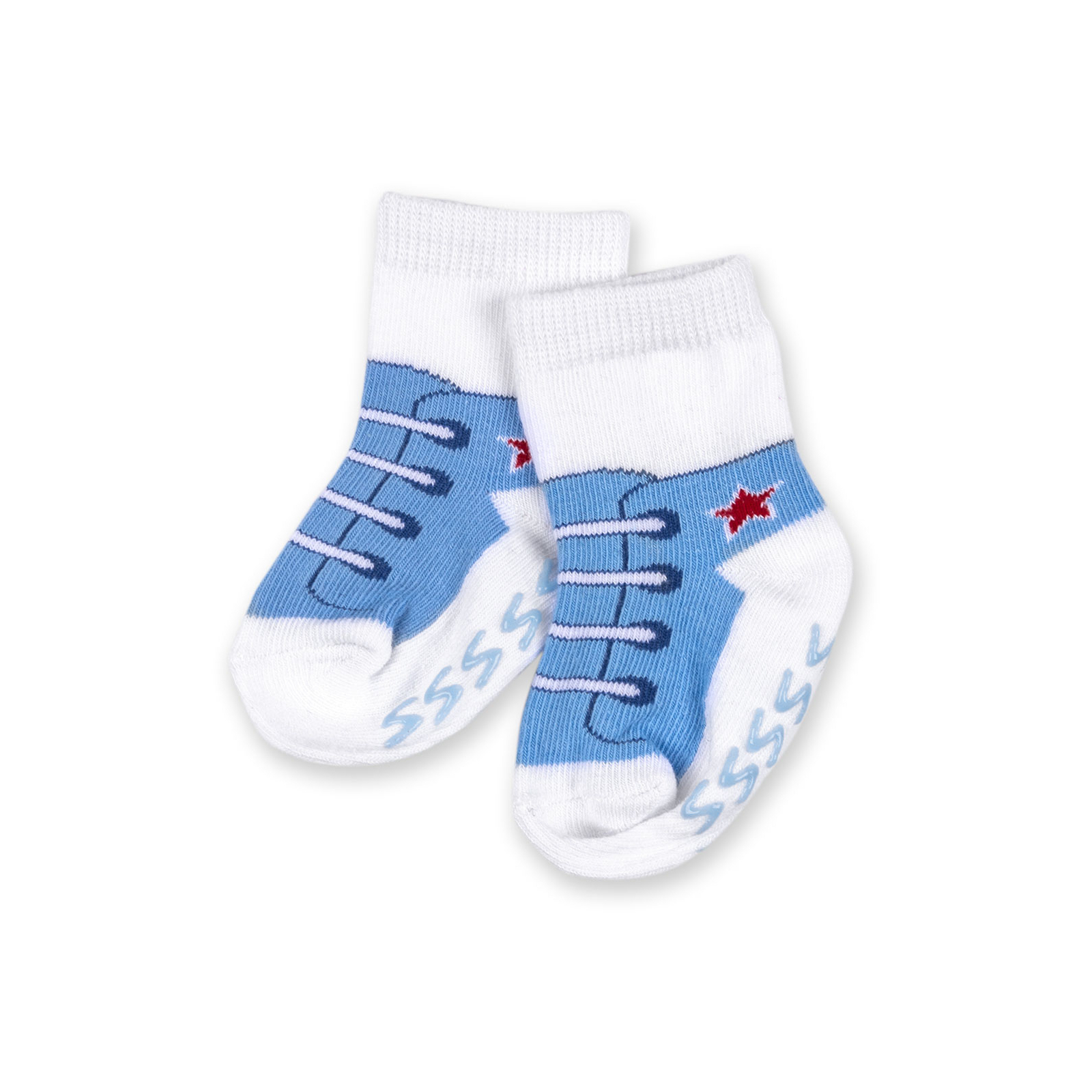 Шкарпетки дитячі Luvable Friends 3 пари нековзкі, для хлопчиків (23080.12-24 M) зображення 4