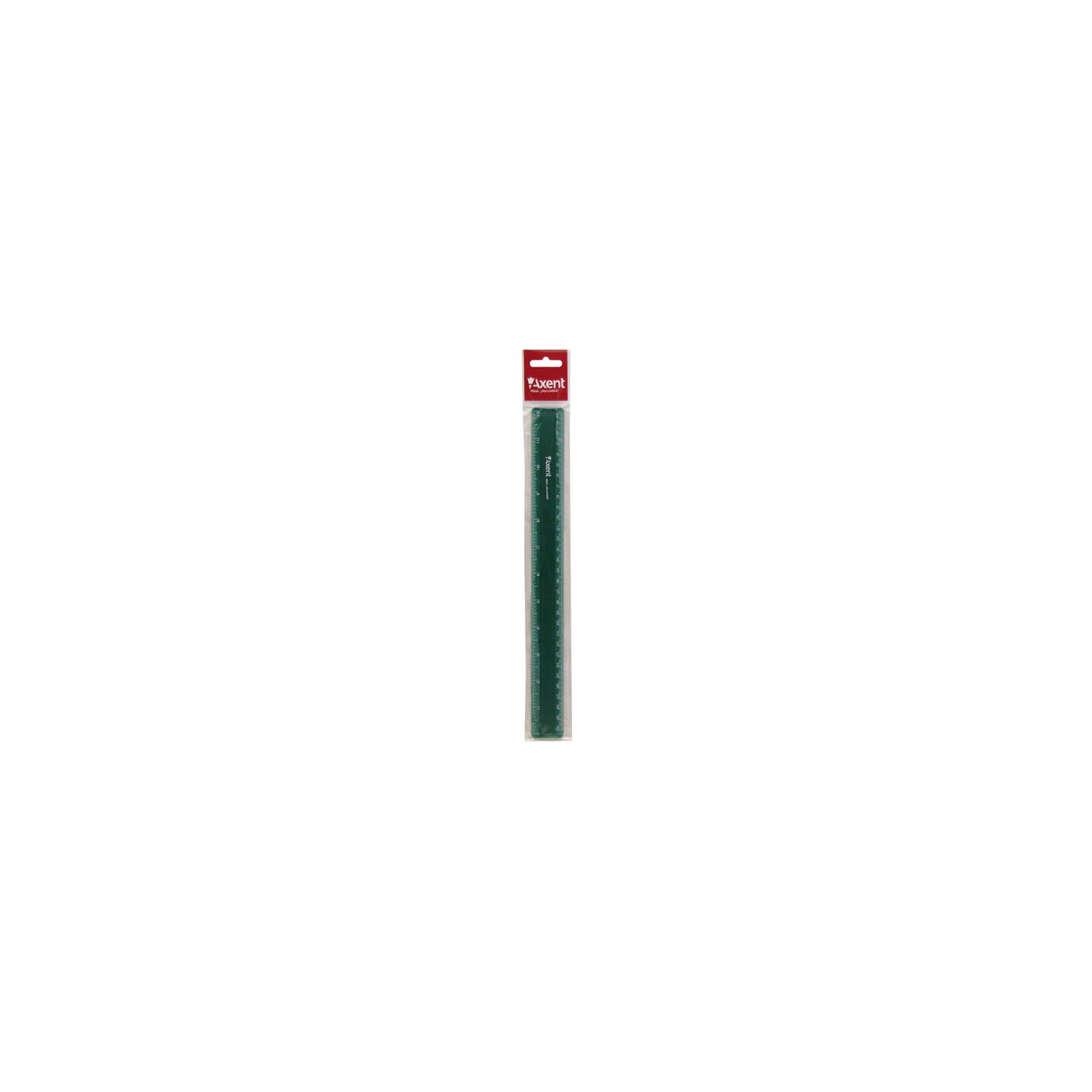Лінійка Axent plastic, 30cm, matt, green (7530-05-А) зображення 2