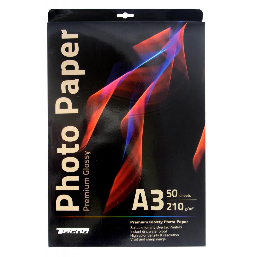 Фотобумага Tecno A3 210g 50 pack Glossy, Premium Photo Paper CB (PG 210 A3 CP50)