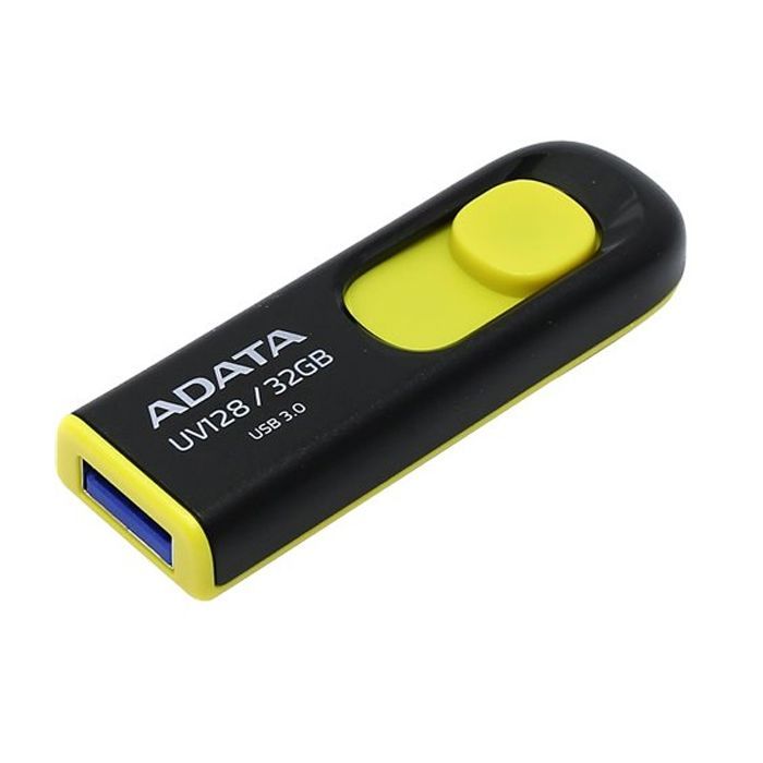 USB флеш накопичувач ADATA 32GB UV128 Black-Yellow USB 3.0 (AUV128-32G-RBY) зображення 2