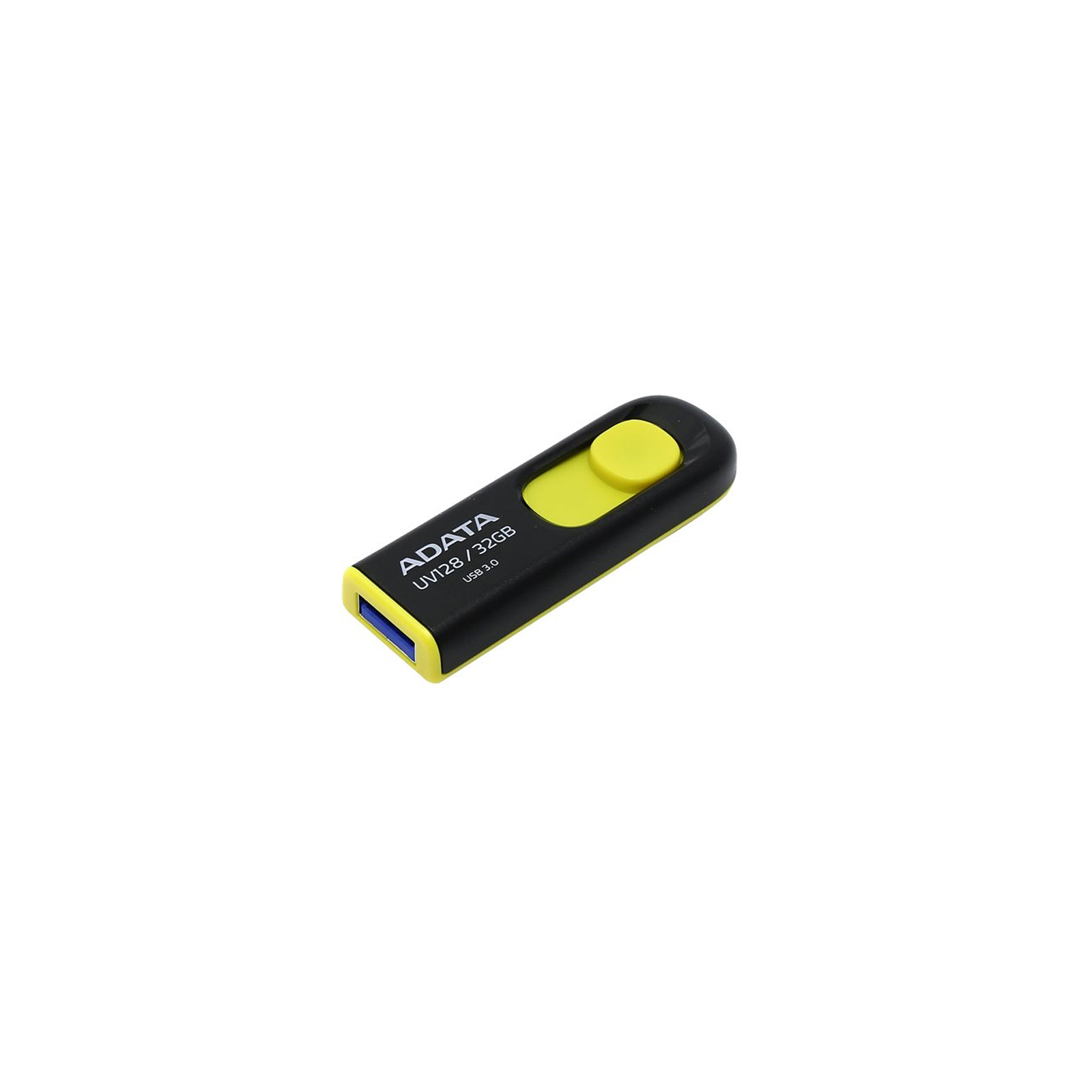 USB флеш накопичувач ADATA 32GB UV128 Black-Yellow USB 3.0 (AUV128-32G-RBY) зображення 2