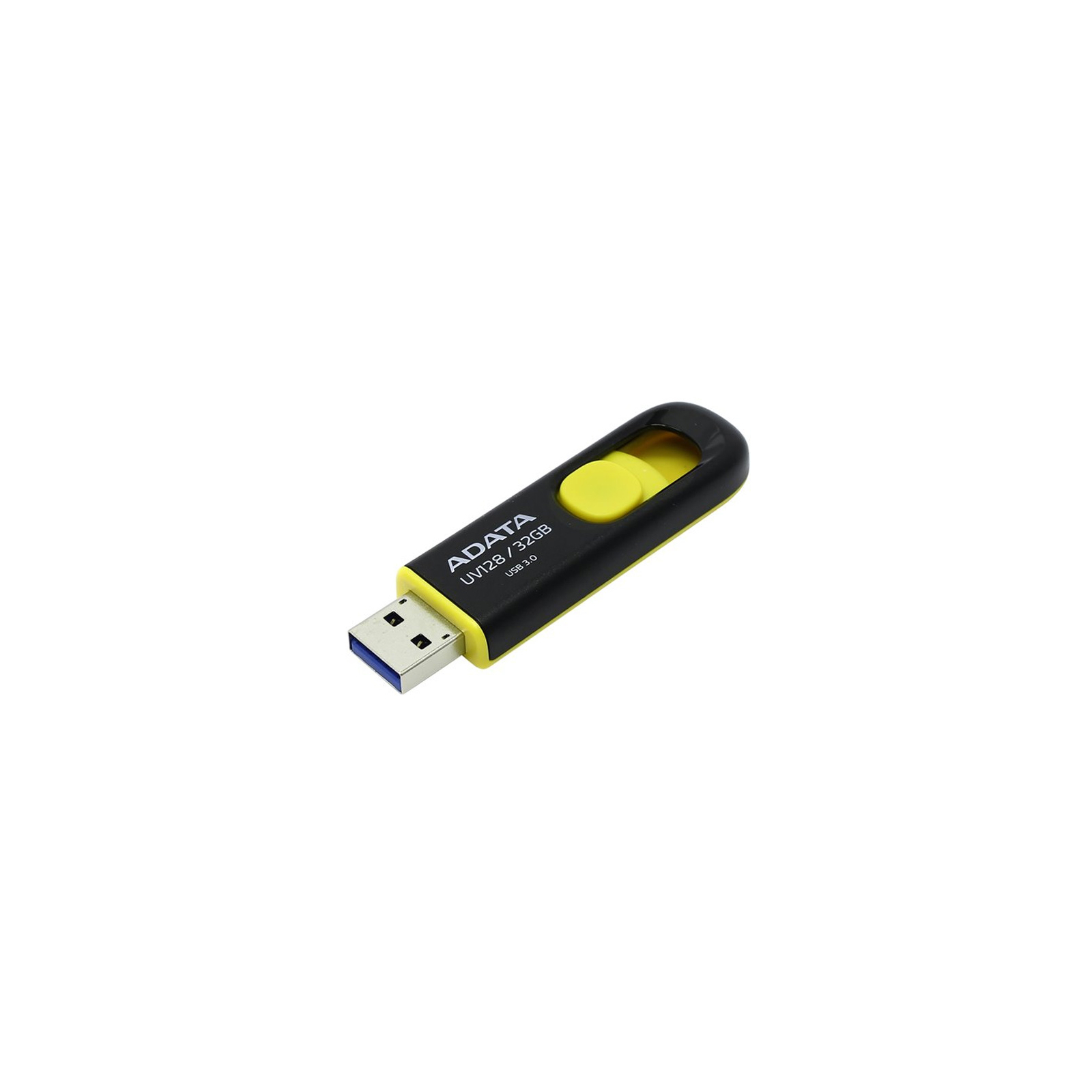 USB флеш накопитель ADATA 32GB UV128 Black-Yellow USB 3.0 (AUV128-32G-RBY) изображение 4